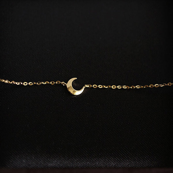 Gold Crescent Moon Bracelet