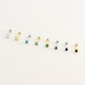 Tiny Star Cartilage Screw Back Stud Earrings
