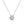 Round Moissanite Half-Bezel Charm Necklace