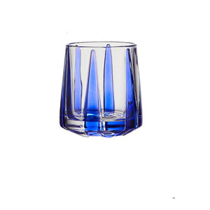 Color Stripe Hexagonal Drinking Glass