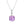 Minimalist Cushion Gemstone Charm Necklace