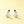 Playful Cat Sapphire Blue Stone Stud Earrings