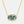 Oval Moss Agate Pave Halo Pendant Necklace