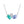 Geometric Triple CZ Cluster Pendant Necklace