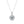 Load image into Gallery viewer, Moissanite Halo Circle Wedding Necklace
