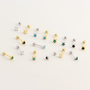 Tiny Star Cartilage Screw Back Stud Earrings