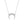 Dainty Crescent Moon Pave Pendant Necklace