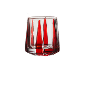 Color Stripe Hexagonal Drinking Glass