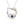 Moissanite Cat Heart Pendant Necklace