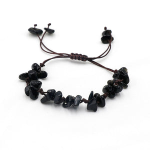 Crystal Stone Braid Rope Cord Bracelet