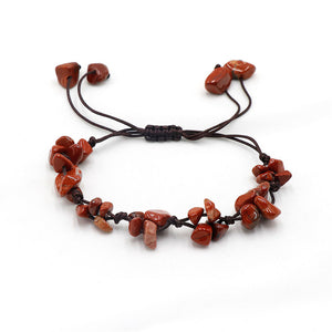 Crystal Stone Braid Rope Cord Bracelet