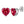Classic Colorful Heart Birthstone Stud Earrings