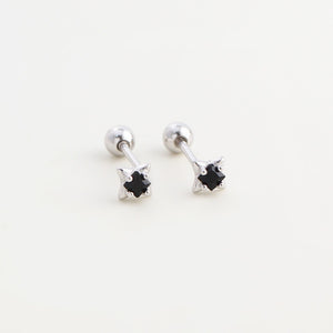 Tiny Star Cartilage Screw Back Stud Earrings