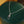 Dainty Green CZ Pave Lock Pendant Necklace