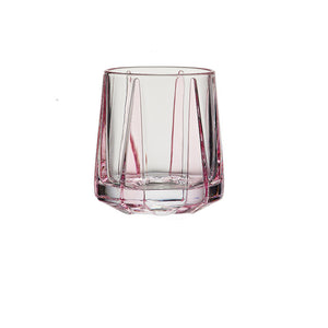 Color Stripe Hexagonal Drinking Glass