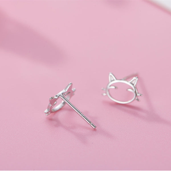 Cute Cat Stud Earrings