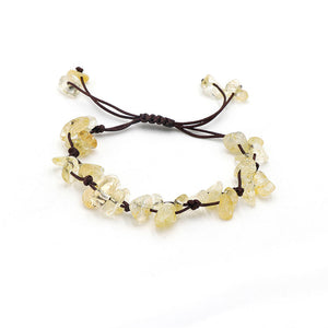 Crystal Stone Braid Rope Cord Bracelet