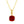 Minimalist Cushion Gemstone Charm Necklace