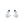 Playful Cat Sapphire Blue Stone Stud Earrings