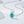 Octagon Green Crystal Pave Charm Necklace