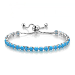 Custom Birthstone Wedding Tennis Bracelet