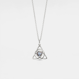 Celtic Knot Custom Photo Projection Necklace