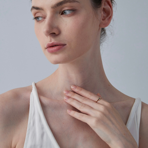 Blue Evil Eye Stacking Band Ring