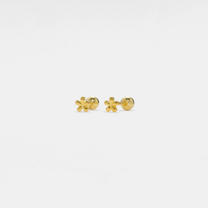 Tiny Small Flower Cartilage Stud Earrings