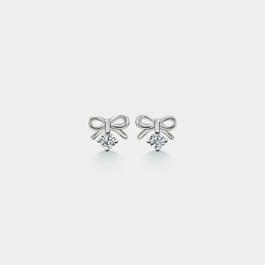 Tiny Small Bow Tie Bowknot Stud Earrings