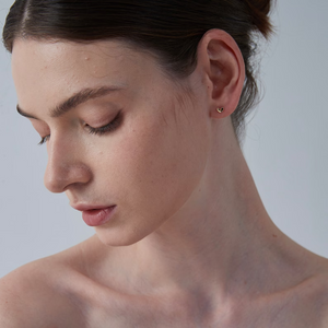 Tiny Small Heart Cartilage Stud Earrings