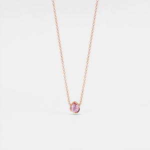 Teardrop Cut Birthstone Pendant Necklace