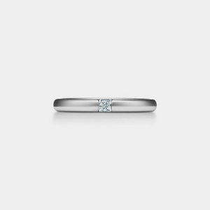 Princess-Cut Moissanite Wedding Band Ring