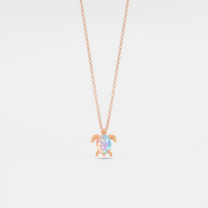 Collana con ciondolo tartaruga marina Opale