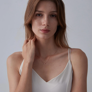 Tiny Small Bow Ribbon Pendant Necklace