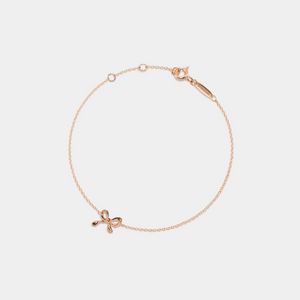 Dainty Bow Tie Charm Stacking Bracelet