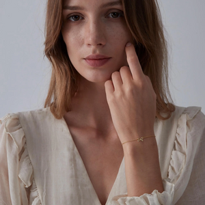 Dainty Bow Tie Charm Stacking Bracelet