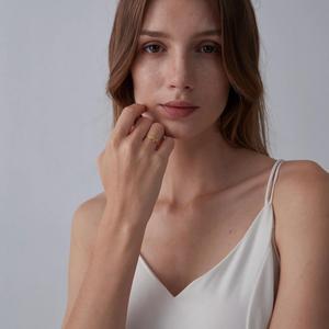 Bow Tie Bowknot Stacking Thin Band Ring