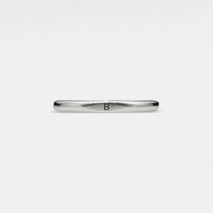 Custom Initial Letter Stacking Band Ring