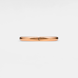 Custom Initial Letter Stacking Band Ring