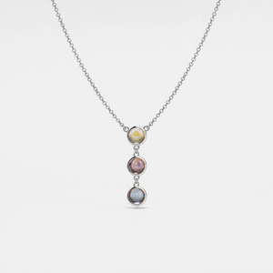 Triple Custom Photo Projection Necklace