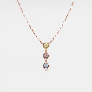 Triple Custom Photo Projection Necklace