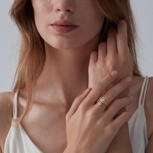 Anello rotante antistress Opal Sun