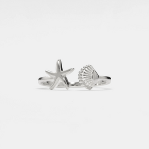 Seashell Starfish Stacking Beach Ring