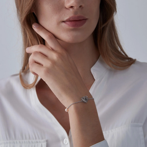 Heart Pearl Custom Photo Projection Bracelet