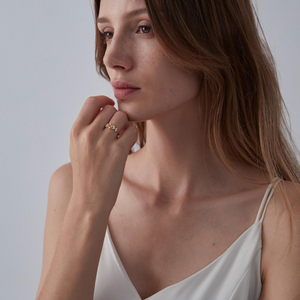 Olive Tree Leaf Branch Bypass Ring