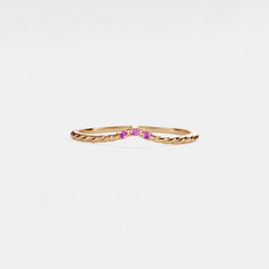 Vintage Peridot Two Stacking Ring Set