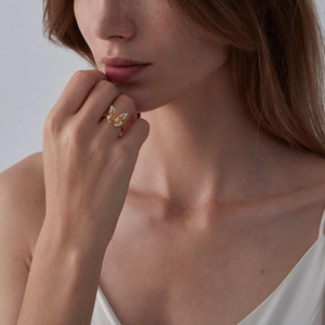 Butterfly Stacking Statement Cocktail Ring