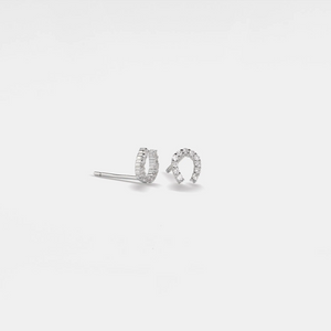 Tiny Small Horseshoe Cartilage Stud Earrings