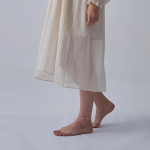 Two Butterfly Charm Ankle Bracelet Anklet