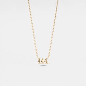 Small Angel Number Pendant Necklace